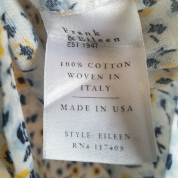 Frank & Eileen - Relaxed Button-Up Shirt – Casual Cotton – Medium – Floral - Picture 9 of 10